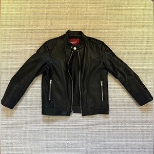 Arizona Jeans Company Leather Black Jacket. Size Small